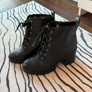 BP. Genuine Leather Combat Boots